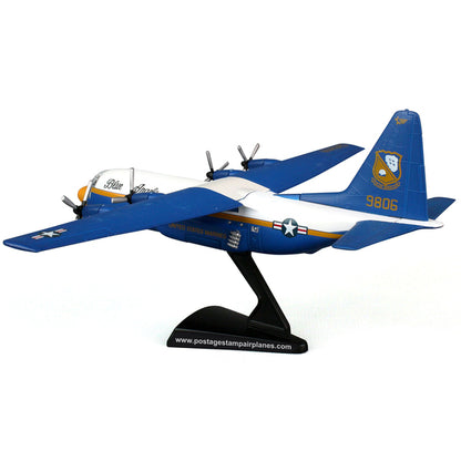 Lockheed C-130 Hercules Transport Aircraft "Fat Albert - Blue Angels" 1/200 Diecast Model Airplane by Postage Stamp