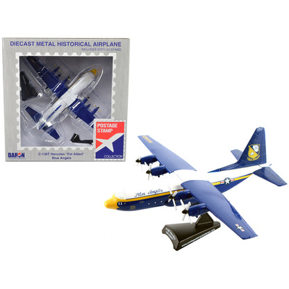 Lockheed C-130 Hercules Transport Aircraft "Fat Albert - Blue Angels" 1/200 Diecast Model Airplane by Postage Stamp