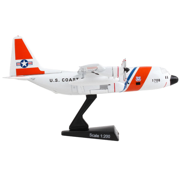 Lockheed C-130 Hercules Transport Aircraft "Variant H - United States Coast Guard" 1/200 Diecast Model Airplane by Postage Stamp