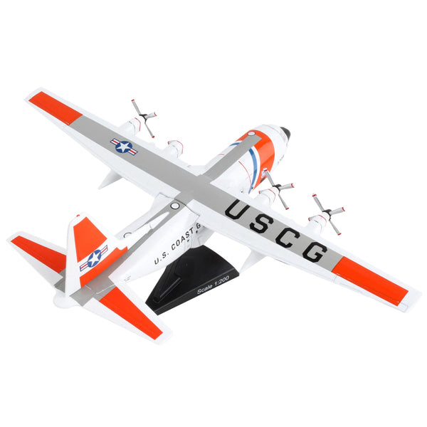 Lockheed C-130 Hercules Transport Aircraft "Variant H - United States Coast Guard" 1/200 Diecast Model Airplane by Postage Stamp