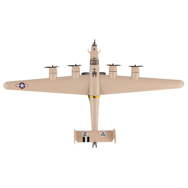 Consolidated B-24D Liberator Bomber Aircraft "Strawberry Bitch 376th Heavy Bombardment North Africa" United States Army Air Forces 1/163 Diecast Model Airplane by Postage Stamp