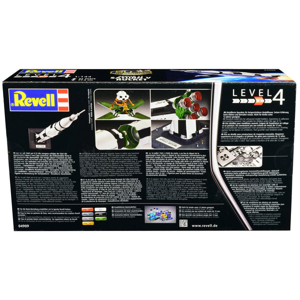 Level 4 Model Kit Apollo 11 Saturn V Rocket "50th Anniversary Moon Landing" 1/144 Scale Model by Revell