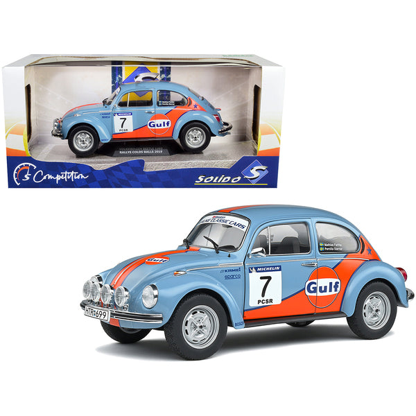 Volkswagen Beetle 1303 #7 Mathias Fahlke - Pernilla Sterner "Gulf Oil" Rally Cold Balls (2019) "Competition" Series 1/18 Diecast Model Car by Solido