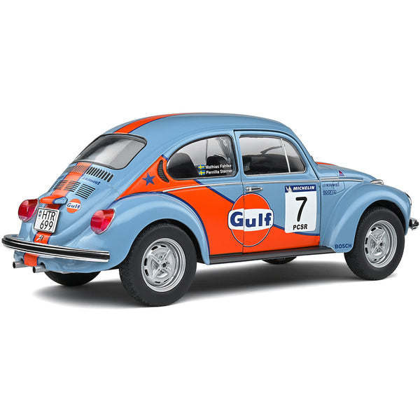 Volkswagen Beetle 1303 #7 Mathias Fahlke - Pernilla Sterner "Gulf Oil" Rally Cold Balls (2019) "Competition" Series 1/18 Diecast Model Car by Solido