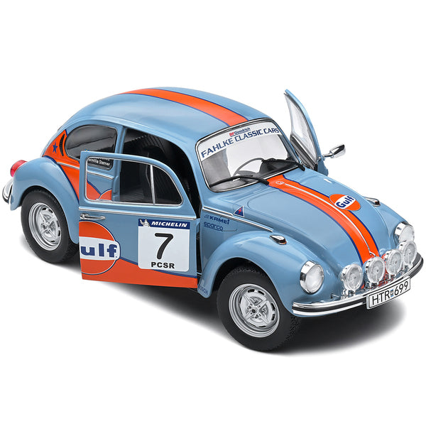 Volkswagen Beetle 1303 #7 Mathias Fahlke - Pernilla Sterner "Gulf Oil" Rally Cold Balls (2019) "Competition" Series 1/18 Diecast Model Car by Solido