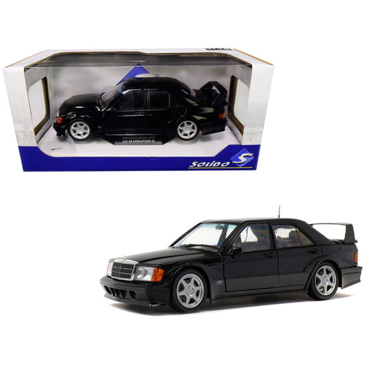 Mercedes Benz 190E Evolution II Black 1/18 Diecast Model Car by Solido