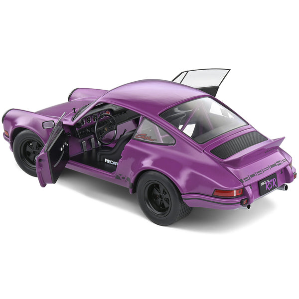 1973 Porsche 911 RSR Purple with Black Stripes 1/18 Diecast Model Car by Solido