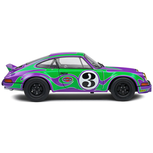 1973 Porsche 911 RSR #3 "Purple Hippy Tribute" "Competition" Series 1/18 Diecast Model Car by Solido