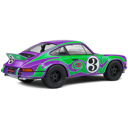 1973 Porsche 911 RSR #3 "Purple Hippy Tribute" "Competition" Series 1/18 Diecast Model Car by Solido