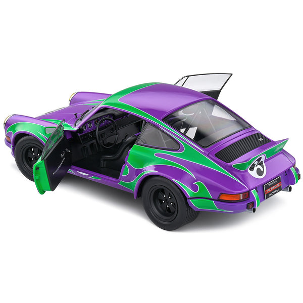 1973 Porsche 911 RSR #3 "Purple Hippy Tribute" "Competition" Series 1/18 Diecast Model Car by Solido