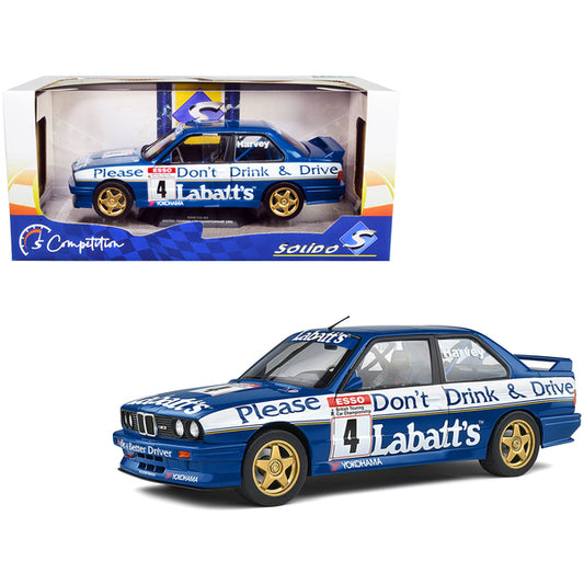 BMW E30 M3 #4 Tim Harvey "Labbatt's" BTCC British Touring Car Championship (1991) "Competition" Series 1/18 Diecast Model Car by Solido