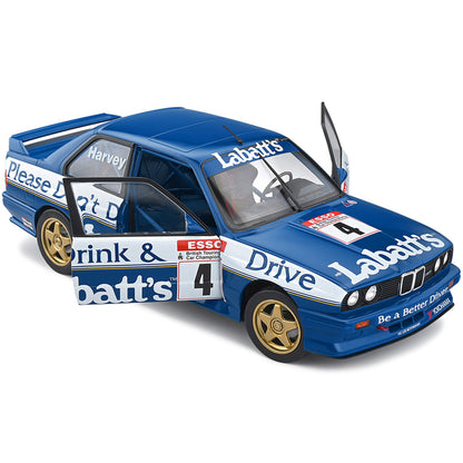 BMW E30 M3 #4 Tim Harvey "Labbatt's" BTCC British Touring Car Championship (1991) "Competition" Series 1/18 Diecast Model Car by Solido