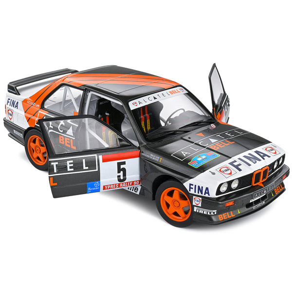 BMW E30 M3 Gr.A #5 Gregoire de Mevius - Willy Lux 3rd Place "Ypres 24 Hours Rally" (1990) "Competition" Series 1/18 Diecast Model Car by Solido