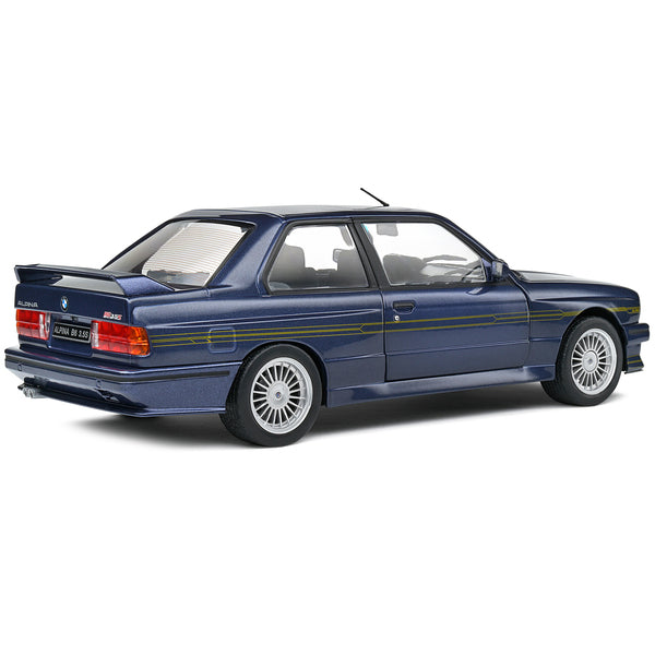 1990 BMW E30 M3 Alpina B6 3.5S Mauritus Blue Metallic 1/18 Diecast Model Car by Solido