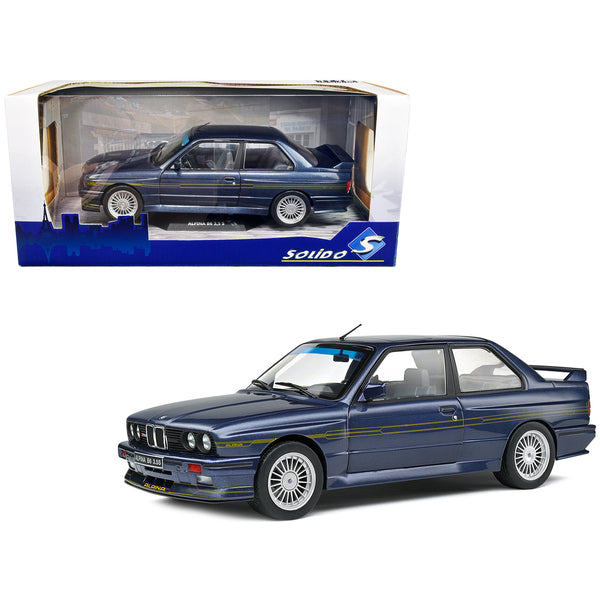 1990 BMW E30 M3 Alpina B6 3.5S Mauritus Blue Metallic 1/18 Diecast Model Car by Solido