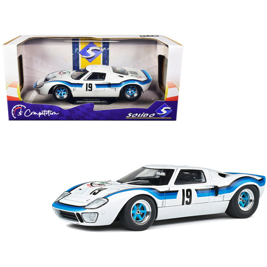 Ford GT40 MK.1 RHD (Right Hand Drive) #19 Emilio Marta "Angola Championship" (1973) "Competition" Series 1/18 Diecast Model Car by Solido