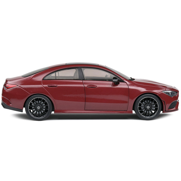 2019 Mercedes-Benz CLA C118 Coupe Rouge Patagonie Red Metallic with Sunroof 1/18 Diecast Model Car by Solido