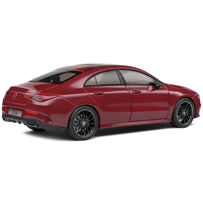 2019 Mercedes-Benz CLA C118 Coupe Rouge Patagonie Red Metallic with Sunroof 1/18 Diecast Model Car by Solido