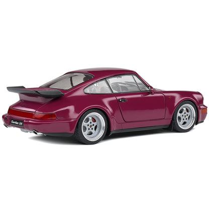 1991 Porsche 911 (964) Turbo Sternrubin Red 1/18 Diecast Model Car by Solido