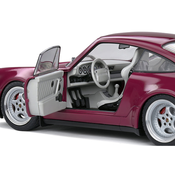 1991 Porsche 911 (964) Turbo Sternrubin Red 1/18 Diecast Model Car by Solido