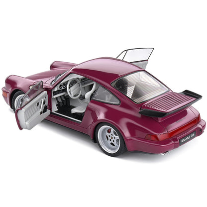 1991 Porsche 911 (964) Turbo Sternrubin Red 1/18 Diecast Model Car by Solido