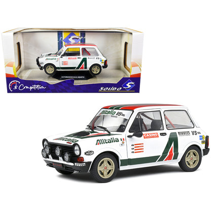 1980 Autobianchi A112 MK 5 Abarth Rally Car "Alitalia" Livery "Competition" Series 1/18 Diecast Model Car by Solido