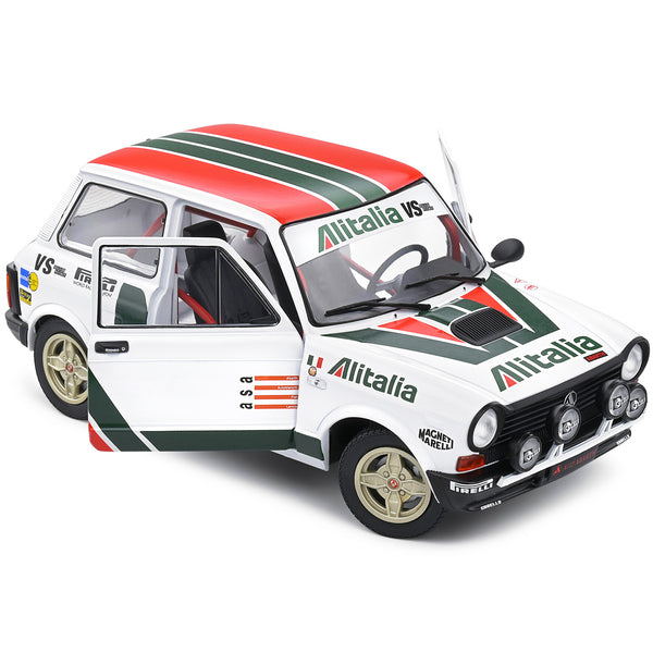 1980 Autobianchi A112 MK 5 Abarth Rally Car "Alitalia" Livery "Competition" Series 1/18 Diecast Model Car by Solido