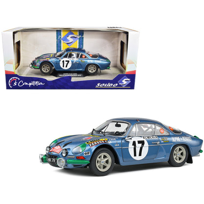 Alpine A110 1600S #17 Bernard Darniche - Alain Mahe "Rallye de Monte-Carlo" (1972) "Competition" Series 1/18 Diecast Model Car by Solido