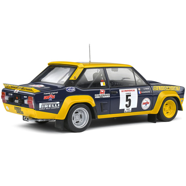 Fiat 131 Abarth #5 Bernard Darniche - Alain Mahe Winner Tour De Corse (1977) 1/18 Diecast Model Car by Solido