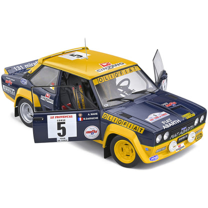 Fiat 131 Abarth #5 Bernard Darniche - Alain Mahe Winner Tour De Corse (1977) 1/18 Diecast Model Car by Solido