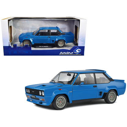 1980 Fiat 131 Abarth Blue 1/18 Diecast Model Car by Solido