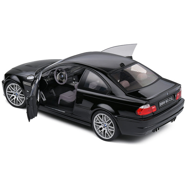 2003 BMW E46 CSL Black 1/18 Diecast Model Car by Solido