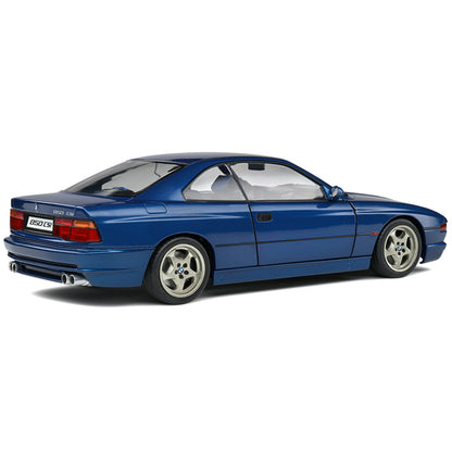 1990 BMW 850 CSI (E31) Tobaggo Blue Metallic 1/18 Diecast Model Car by Solido