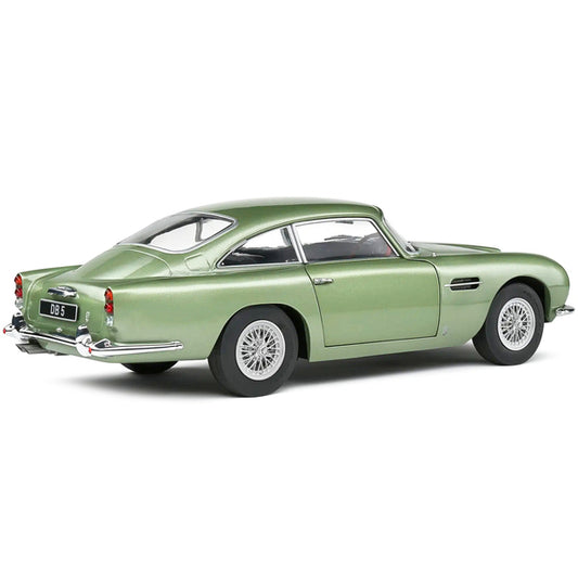 1964 Aston Martin DB5 RHD (Right Hand Drive) Porcelain Green Metallic 1/18 Diecast Model Car by Solido