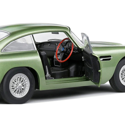 1964 Aston Martin DB5 RHD (Right Hand Drive) Porcelain Green Metallic 1/18 Diecast Model Car by Solido