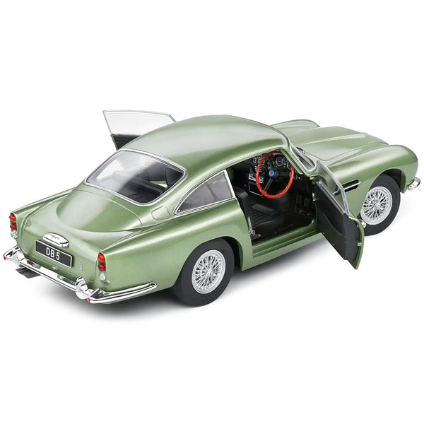 1964 Aston Martin DB5 RHD (Right Hand Drive) Porcelain Green Metallic 1/18 Diecast Model Car by Solido