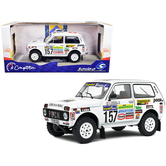 Lada Niva #157 Andre Trossat - Jean-Claude Briavoine 2nd Place "ParisDakar Rally" (1983) "Competition" Series 1/18 Diecast Model Car by Solido