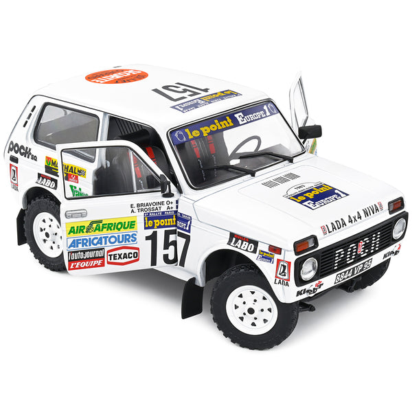 Lada Niva #157 Andre Trossat - Jean-Claude Briavoine 2nd Place "ParisDakar Rally" (1983) "Competition" Series 1/18 Diecast Model Car by Solido