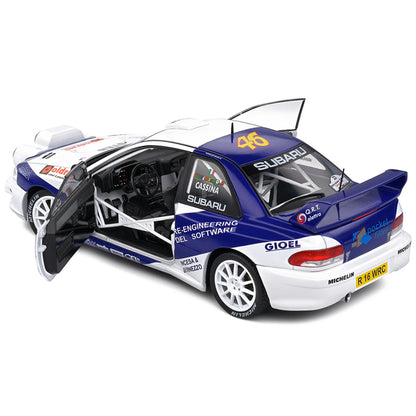 Subaru Impreza S5 WRC99 #8 Valentino Rossi - Carlo Cassina "Rally Azimut Di Monza" (2000) "Competition" Series 1/18 Diecast Model Car by Solido