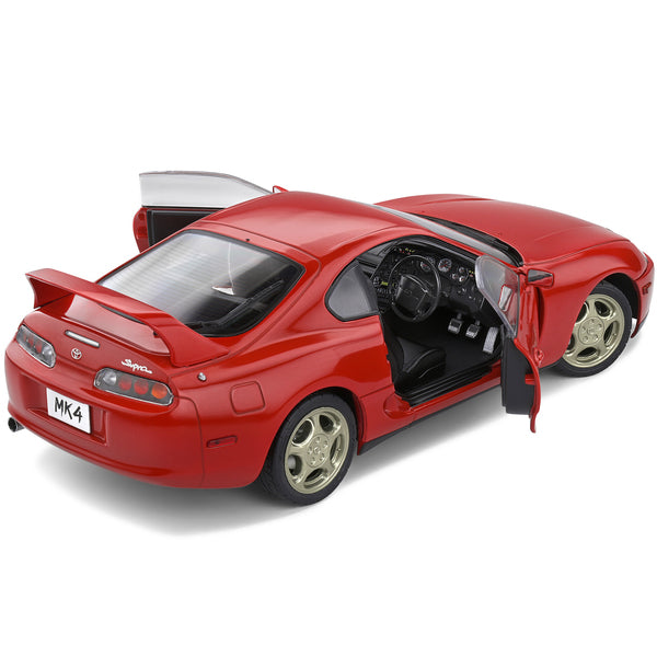 1993 Toyota Supra MK4 RHD (Right Hand Drive) Red 1/18 Diecast Model Car by Solido