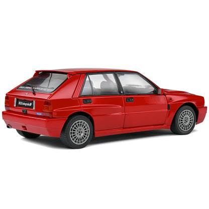 1991 Lancia Delta HF Integrale Rosso Corsa Red 1/18 Diecast Model Car by Solido