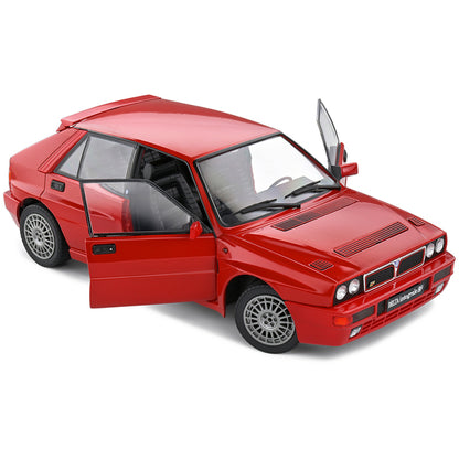 1991 Lancia Delta HF Integrale Rosso Corsa Red 1/18 Diecast Model Car by Solido