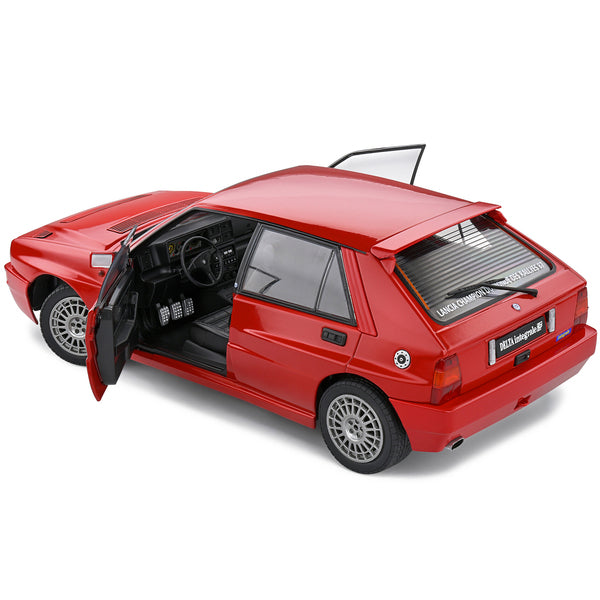 1991 Lancia Delta HF Integrale Rosso Corsa Red 1/18 Diecast Model Car by Solido