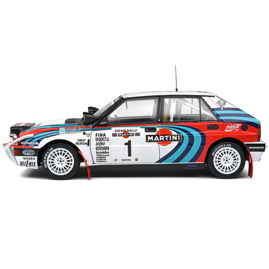 Lancia Delta HF Integrale #1 Jorge Recalde - Martin Christie 3rd Place "Safari Rallye Kenya" (1991) "Competition" Series 1/18 Diecast Model Car by Solido