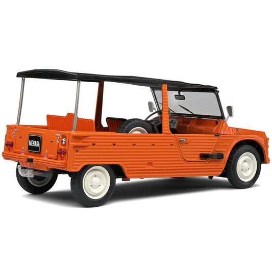 1970 Citroen Mehari MK.1 Kirghiz Orange with Black Top 1/18 Diecast Model Car by Solido