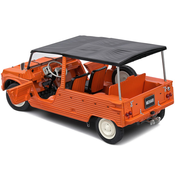 1970 Citroen Mehari MK.1 Kirghiz Orange with Black Top 1/18 Diecast Model Car by Solido