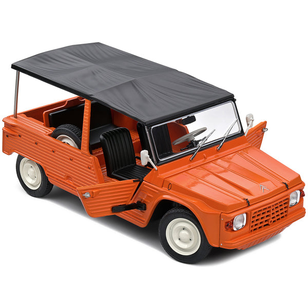 1970 Citroen Mehari MK.1 Kirghiz Orange with Black Top 1/18 Diecast Model Car by Solido