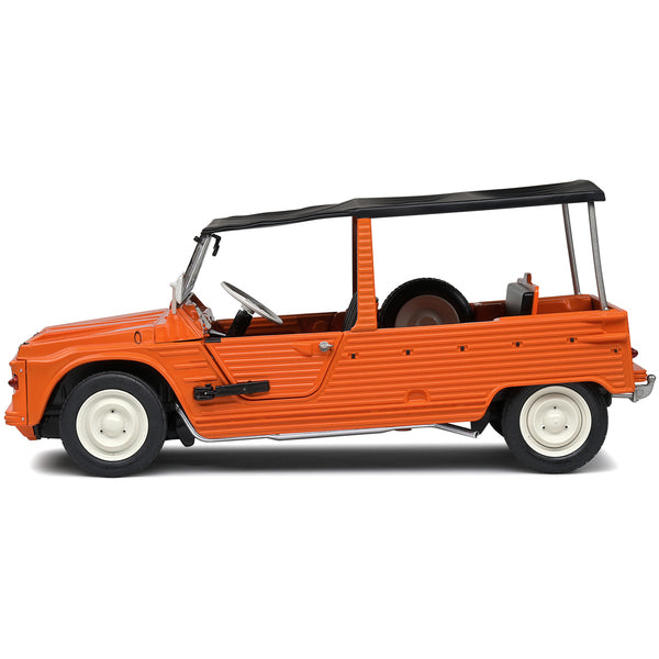 1970 Citroen Mehari MK.1 Kirghiz Orange with Black Top 1/18 Diecast Model Car by Solido