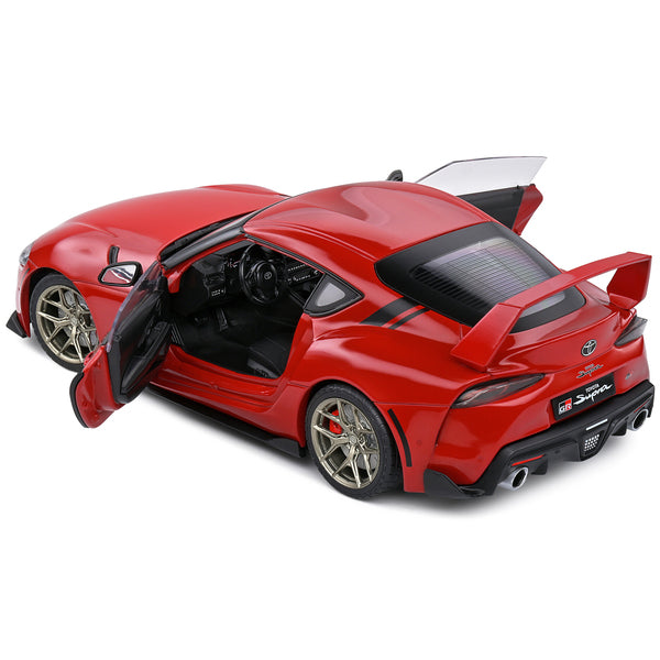 2023 Toyota GR Supra Streetfighter Prominance Red 1/18 Diecast Model Car by Solido