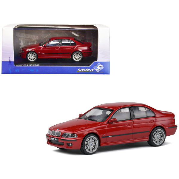 2003 BMW E39 M5 Imola Red 1/43 Diecast Model Car by Solido